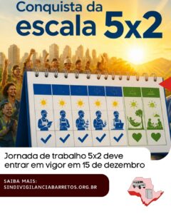 Jornada de trabalho 5x2 deve entrar em vigor em 15 de dezembro